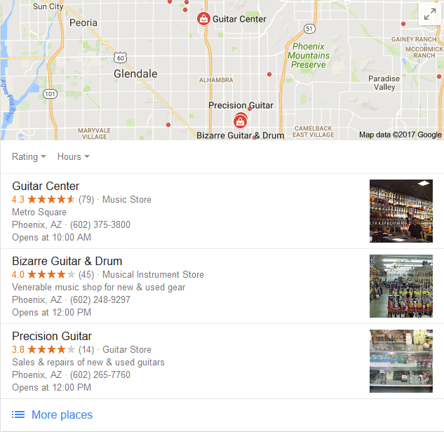 local SEO map