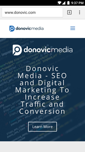 Donovic Media on mobile