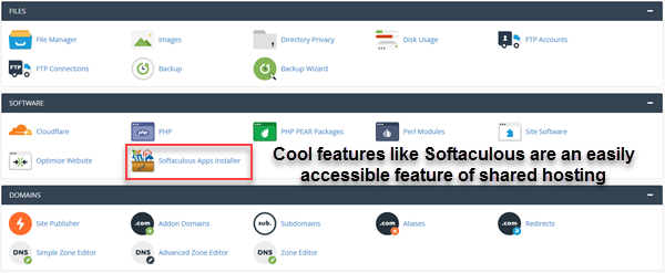 cPanel Softaculous example