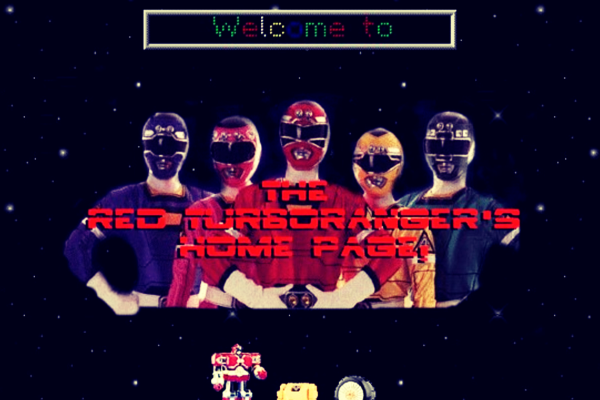 Geocities Power Rangers site example