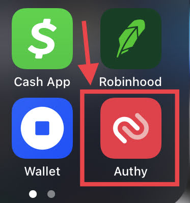 Authy authentication app